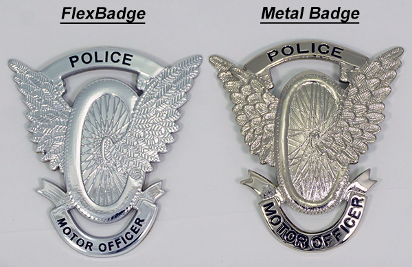 Super Seer Police Motorcycle Officer Helmets Winged Wheel FlexBadge Blackinton Custom Winged Wheel Metal Badge Shoei Neotec LE Nolan N100-5 HJC RPHA90