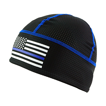 New Seer Cool Cap,S-7001,Thin Blue Line ultra-wicking skull cap,comfortable helmet liner