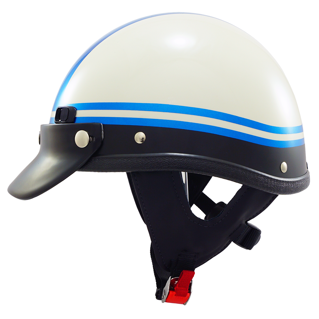 Super Seer, Custom, Color Matched, Harley-Davidson Electra Glide Revival Hi-Fi Blue with Birch White Revival Trim, Carbon Fiber Motorcycle Helmet