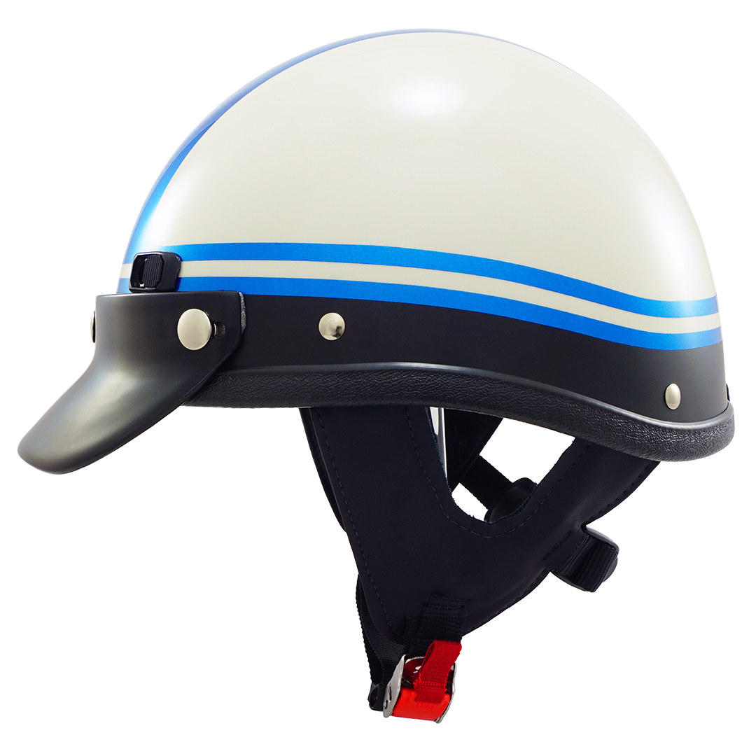 Super Seer, Custom, Color Matched, Harley-Davidson Electra Glide Revival Hi-Fi Blue with Birch White and Denim Vivid Black Revival Trim, Carbon Fiber Motorcycle Helmet