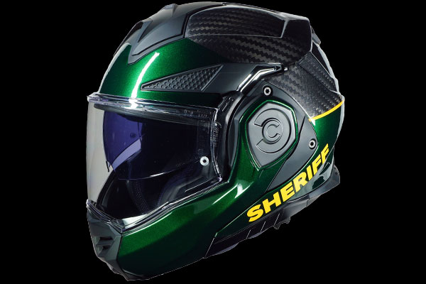 LS2 Advant X Carbon Police Helmet - Custom Colors with Blue Pinstripe