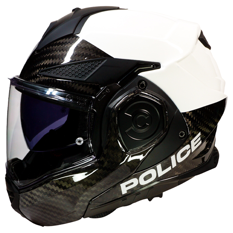 LS2 Advant X Carbon Fiber Police Motorcycle Helmet
