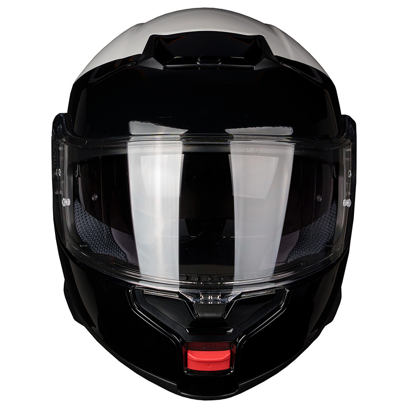 Shoei Neotec 3 LE police modular helmet White / Black Hi Rise front view