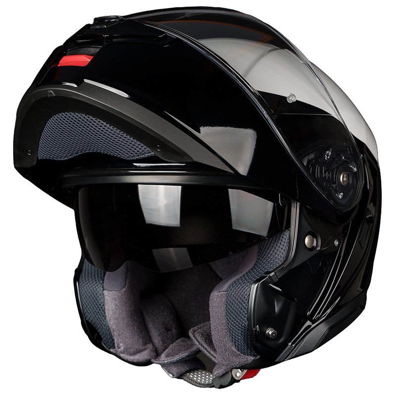 Shoei Neotec 3 LE White / Black Hi Rise modular helmet with chin bar open
