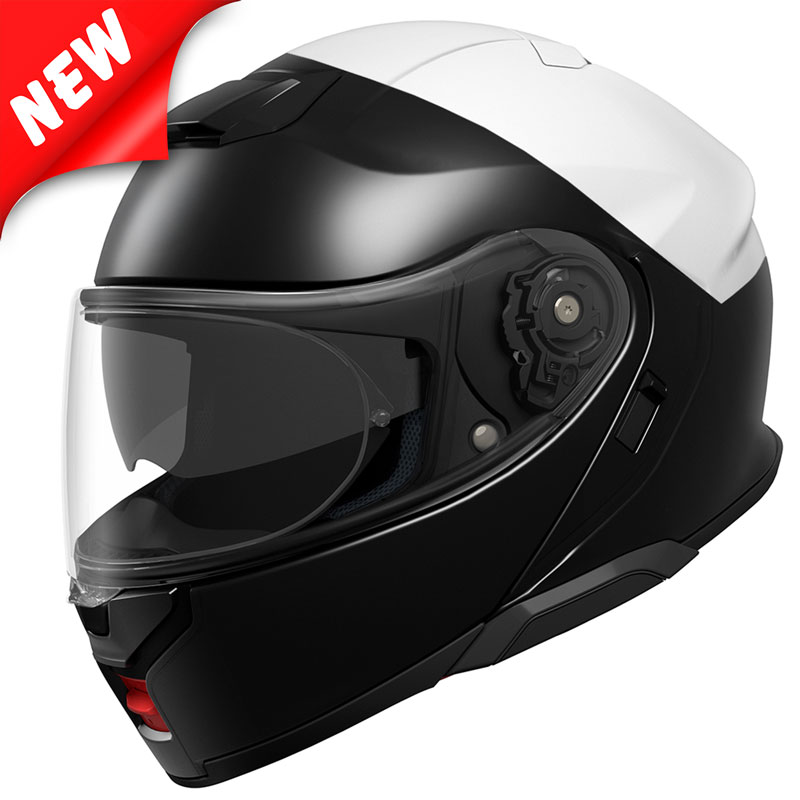 Shoei Neotec 3 LE modular police motorcycle helmet in white and black