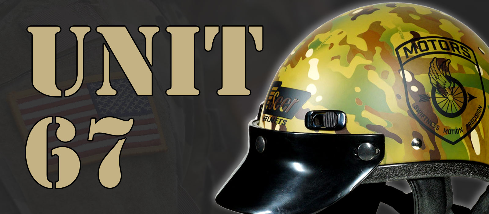 UNIT 67 Veteran Motorcycle Helmet