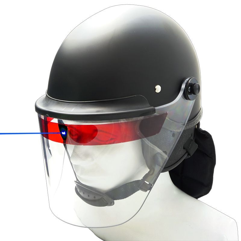 Lazer-Shield eye protection for police officers against blue laser beams