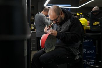 DAVE DESIGNS hand painting custom Super Seer Helmet