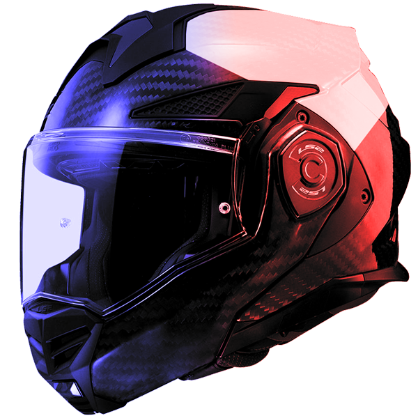 LS2 Advant X Carbon Police Modular Motorcycle Helmet