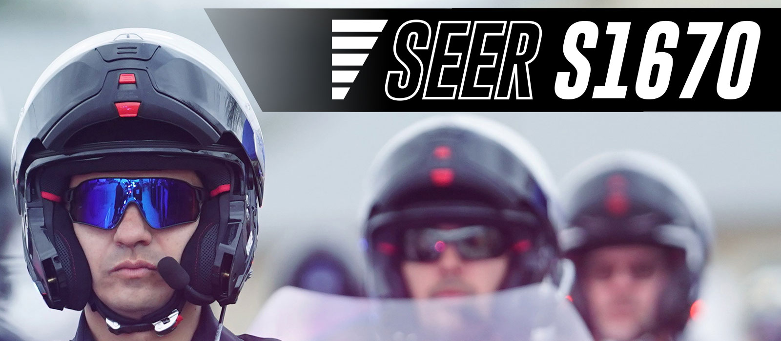 Seer S1670 Nolan N100-5 Modular Police Motorcycle Helmet