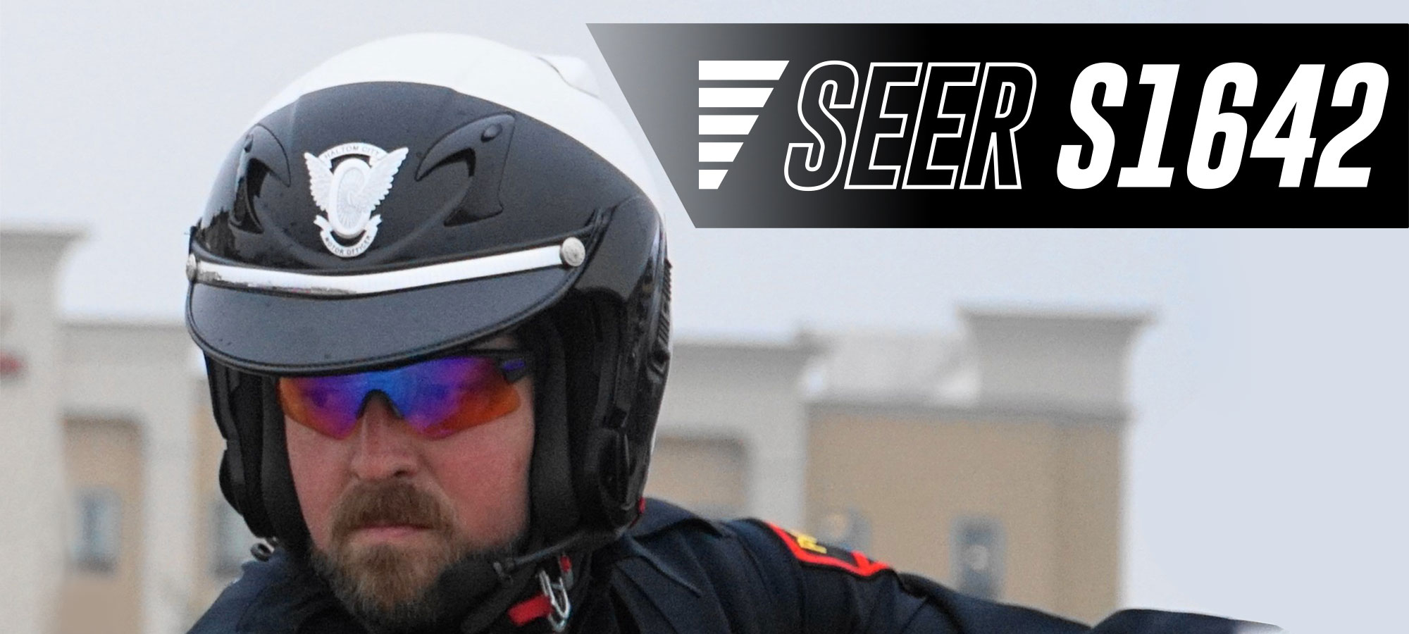 Seer Police Motorcycle Full Coverage Helmet