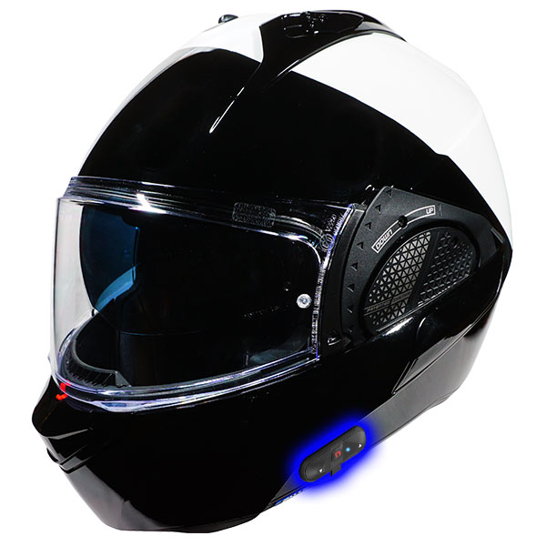 Police Motorcycle Helmet - Shark EVO-GT with N-COM Bluetooth Communication