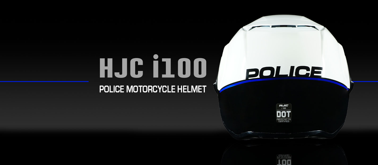 HJC i100 Modular Police Motorcycle Helmet