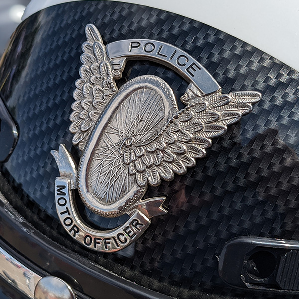 Police Helmet Badges from Smith & Warren and FlexBadges from VH Blackinton